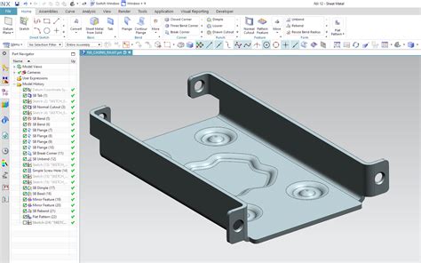 sheet metal design using nx cad